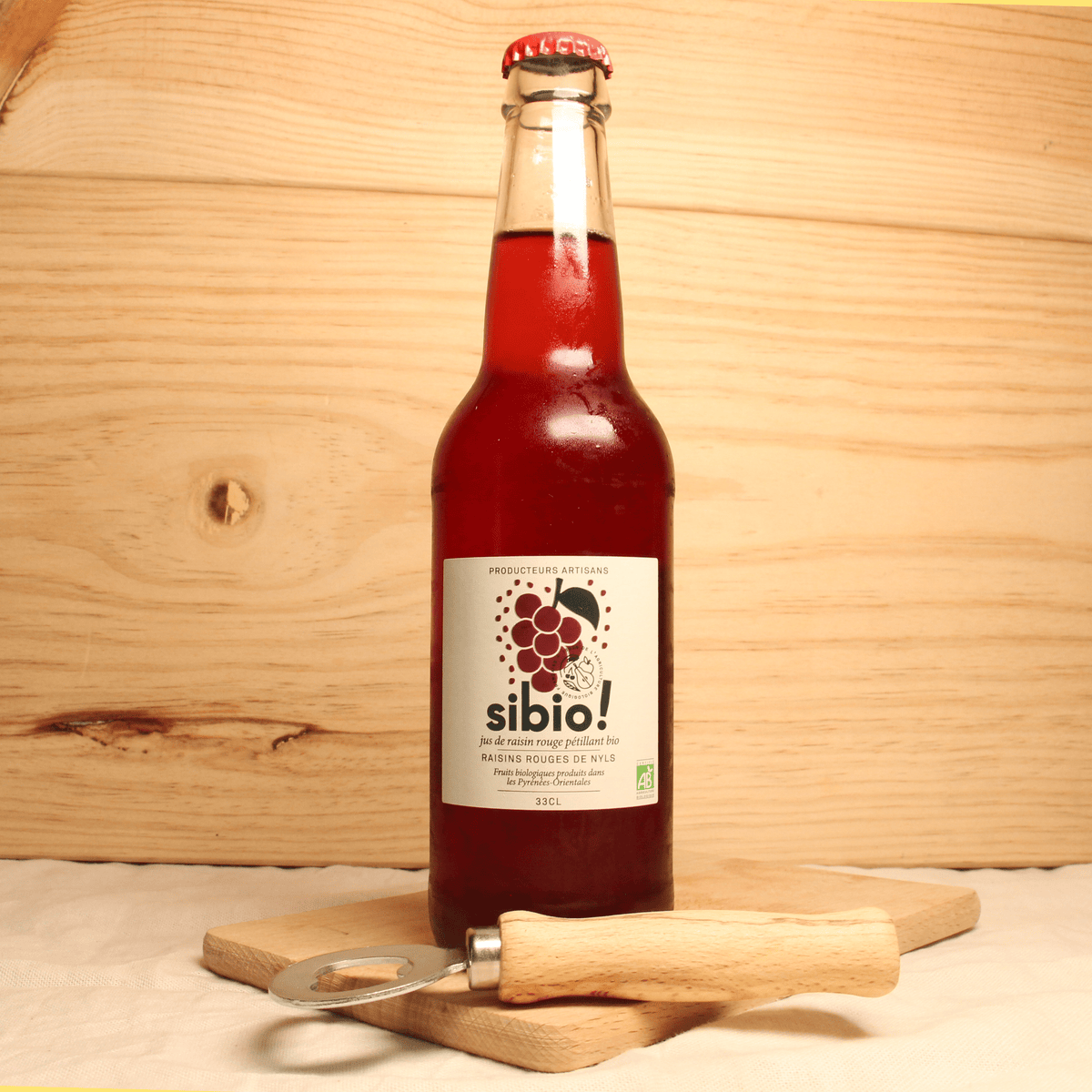 Jus de raisin rouge pétillant BIO - 33cl – Le Drive tout nu