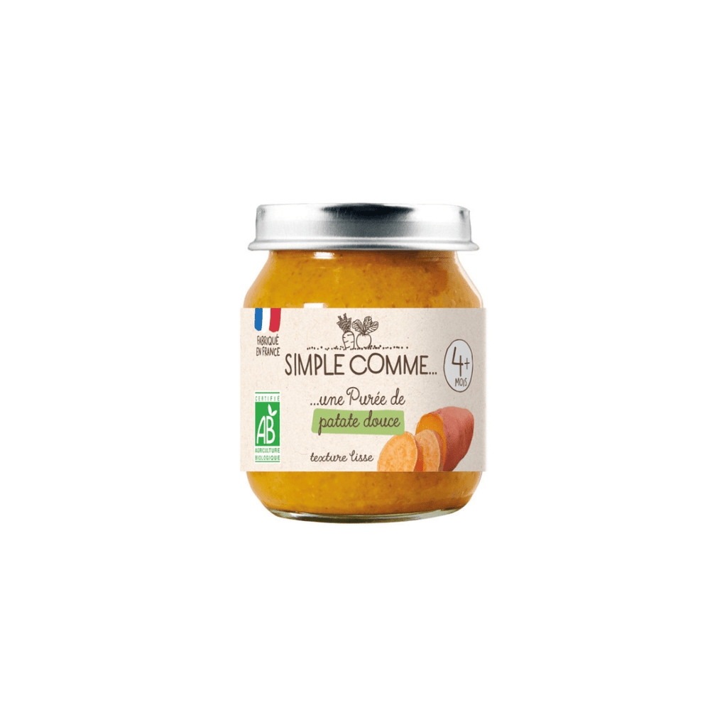 Pot bébé 4 mois patate douce BIO - 125g Simple comme vrac-zero-dechet-ecolo-montaudran