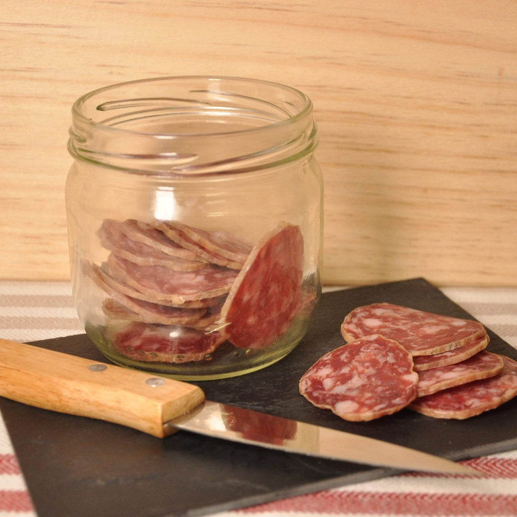 Saucisson tranché porc Noir de Bigorre - 70g Maison Castet vrac-zero-dechet-ecolo-montaudran